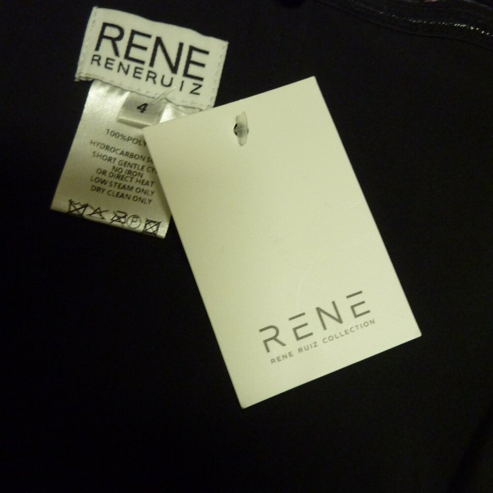 RENE BY RENE RUIZ Strapless Floral Gown With Slit - Picture 11 of 11